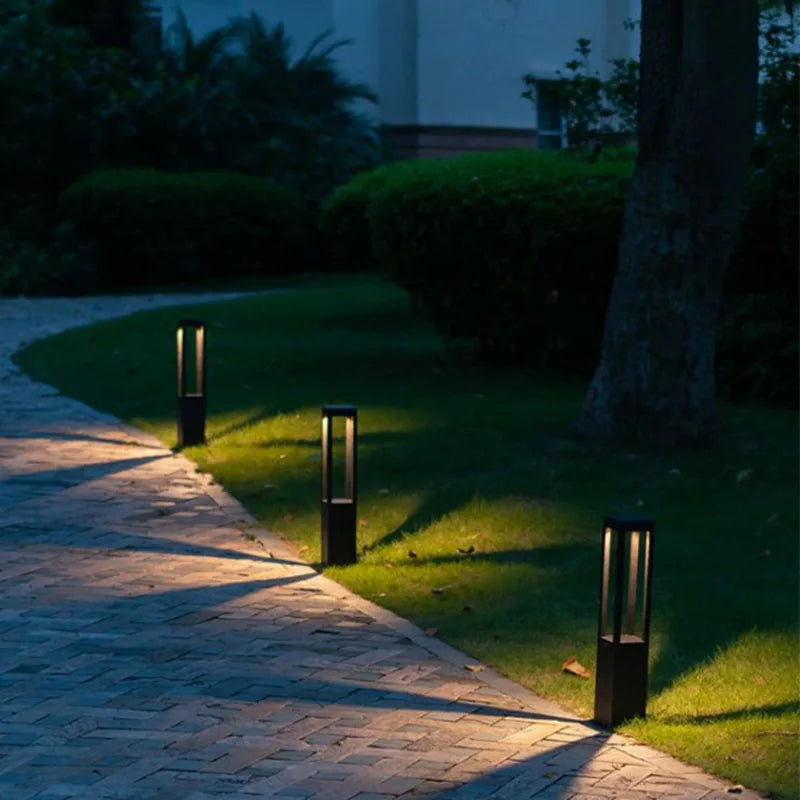 Modern Outdoor Waterproof LED Long Lawn Lamp For Garden Courtyard Villa Lighting