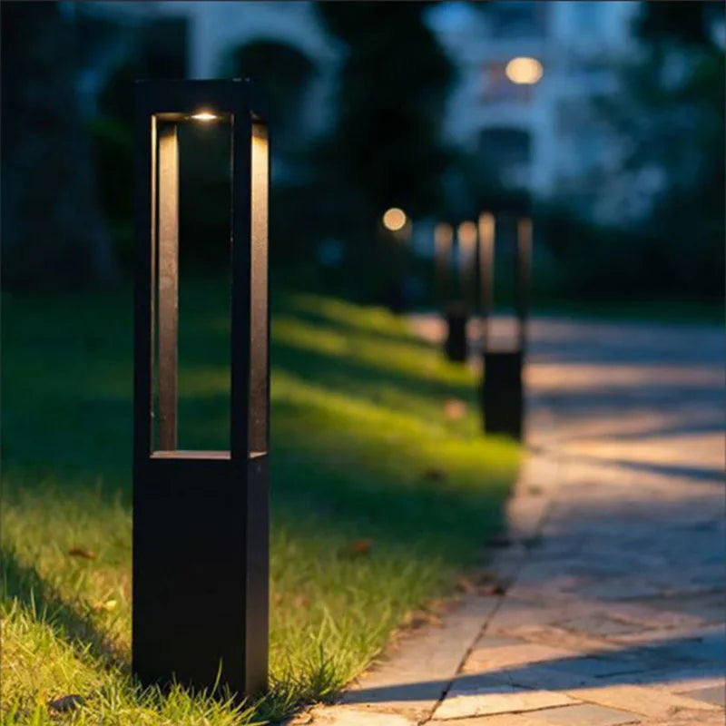 Modern Outdoor Waterproof LED Long Lawn Lamp For Garden Courtyard Villa Lighting